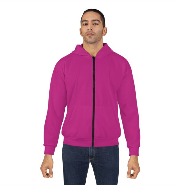 Lesbian Forager Pink Zip Hoodie - Image 4