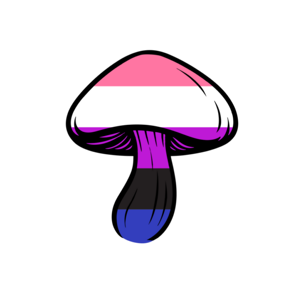 Pride Mushroom Stickers - Image 4